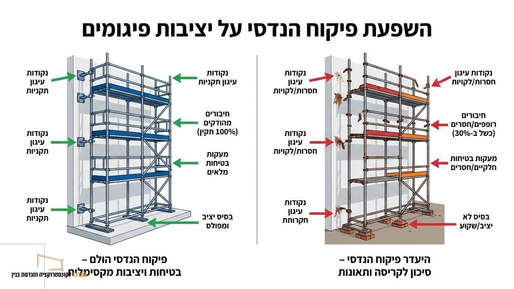 נוצר על ידי מודל בינה מלאכותית Gemini Pro סכנות העבודה ללא אישור קונסטרוקטיבי לפיגומים